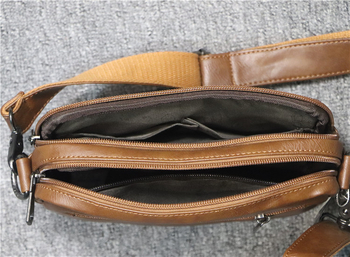 threebox Muška crossbody torba u japanskom stilu, PU horizontalna mala torba za telefon