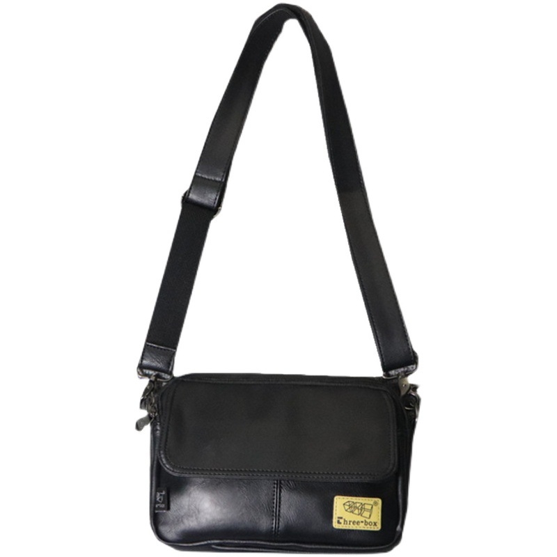 threebox Muška crossbody torba u japanskom stilu, PU horizontalna mala torba za telefon