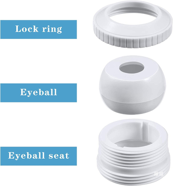 SP1419D Duza de masaj pentru piscină, duză eyeball și ieșire, conector Bull's Eye