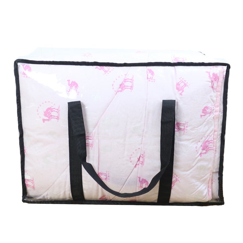 Miaona Sac de depozitare pentru cuverturi din PVC gros, transparent, cu fermoar