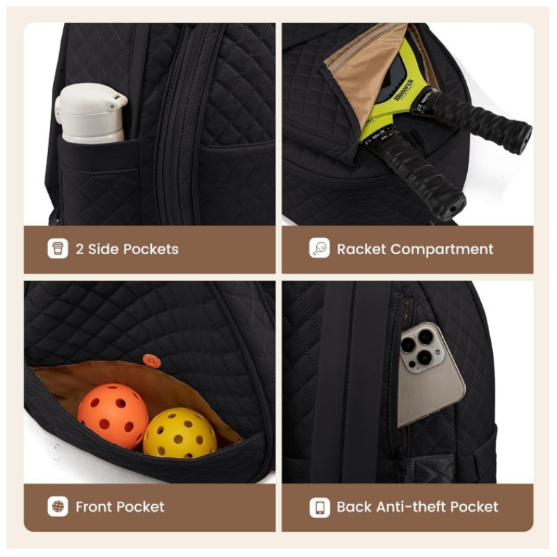 Unisex sportska torba za tenis i badminton, velika kapaciteta, preko ramena