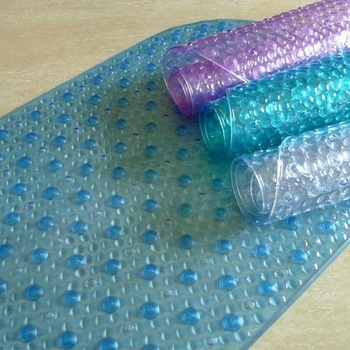 PVC prostirka za kupaonicu, ovalna, protuklizna, masažni uzorak s malim mjehurićima