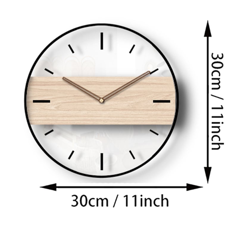 Ceas de perete din acril, în stil Ins, minimalist, cu autocolant de perete, mișcare silențioasă, decor modern