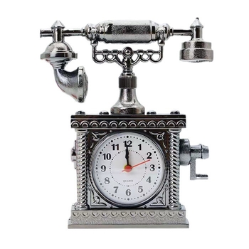 Ceas de telefon în stil european, retro, cu alarmă