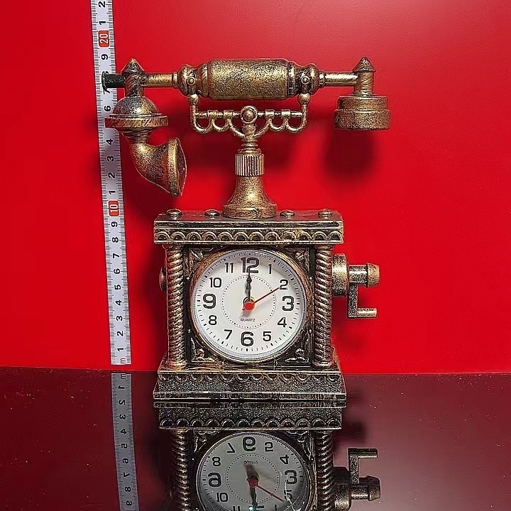 Ceas de telefon în stil european, retro, cu alarmă