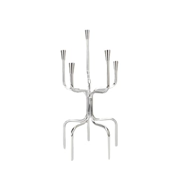 Suport de lumânări din metal cu finisaj electroplacat, design modern minimalist pentru living și birou.