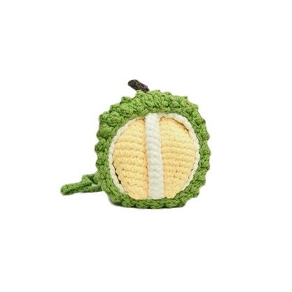 Ženska vunena torbica s motivom durian, mini okruglog oblika, crossbody torbica – za majku i dijete