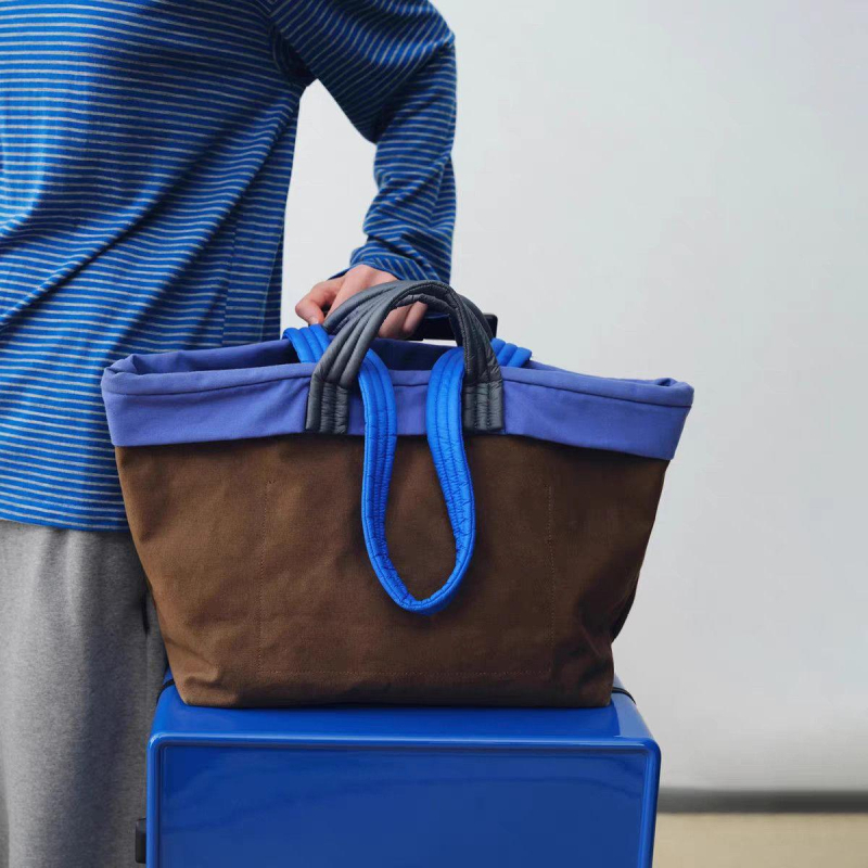 Torba tote od platna, velika kapaciteta za posao i svakodnevnu upotrebu, unisex torba za rameno s ležernim elegantnim stilom
