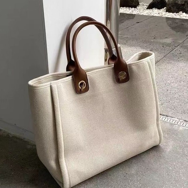 Ženska platnena torba velikog kapaciteta, novi model 2023, tote torba preko ramena, pogodna za laptop