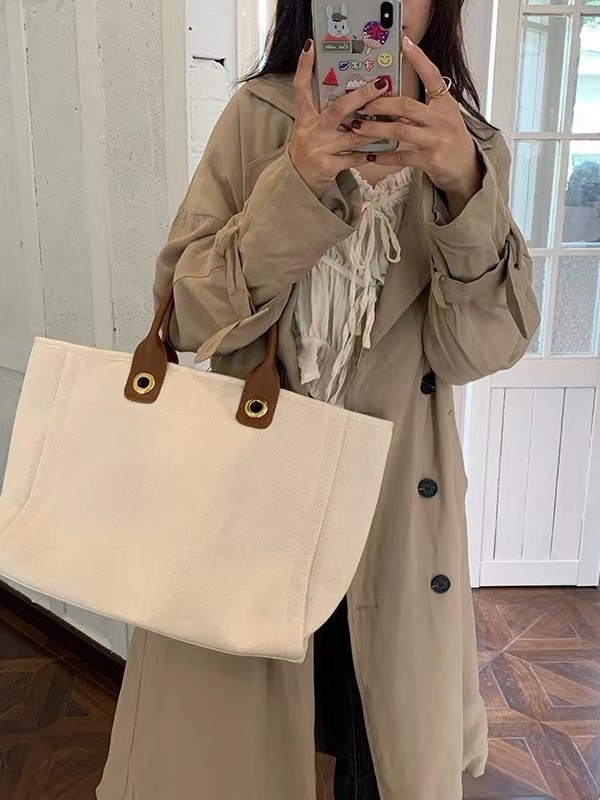 Ženska platnena torba velikog kapaciteta, novi model 2023, tote torba preko ramena, pogodna za laptop