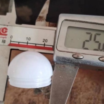 HY-600 Bijeli plastični abažur za LED kazališnu rasvjetu, kružni oblik, 25 mm