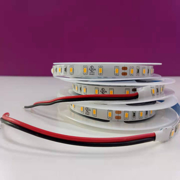 Nisko naponska monokromatska LED traka, DC24V, 120 LED-a (3528), snop svjetla 120°, 10 W/m, dimabilna, 5 m rola, pločica bez pokrova s dvostrukim PCB-om, može se rezati na duljinu 8/5/10 mm, kompatibilna s aluminijskim LED kanalom, za pozadinsko osvjetljen