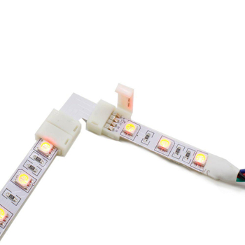 5050 RGB LED лента с безпайкова връзка и фиксиращ клип - кабелен комплект аксесоари