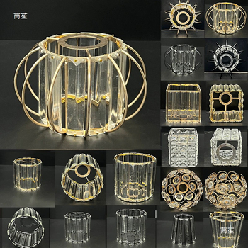 Krištalni abažur za lustre, stolnu i zidnu lampu – europski stil, univerzalni kreativni dodaci za abažure
