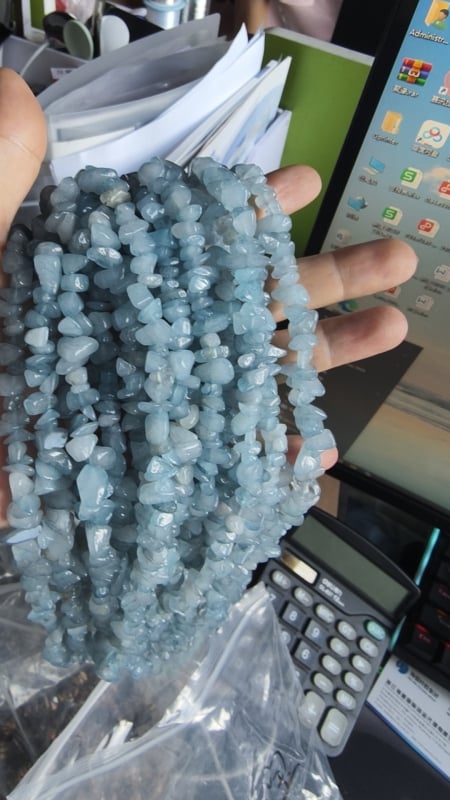 Perle din piatră naturală de 5×8 mm cu găuri, mărgele asimetrice libere, semi-finite lucrate manual