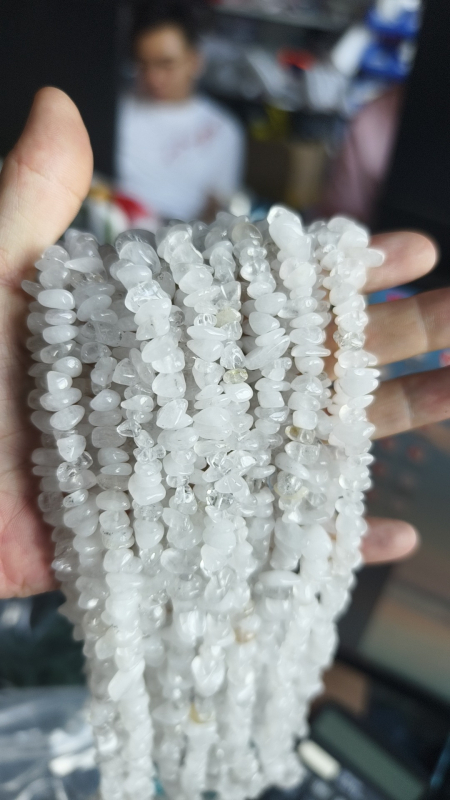 Perle din piatră naturală de 5×8 mm cu găuri, mărgele asimetrice libere, semi-finite lucrate manual