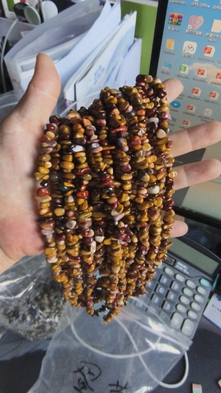 Perle din piatră naturală de 5×8 mm cu găuri, mărgele asimetrice libere, semi-finite lucrate manual