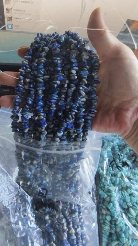 Perle din piatră naturală de 5×8 mm cu găuri, mărgele asimetrice libere, semi-finite lucrate manual