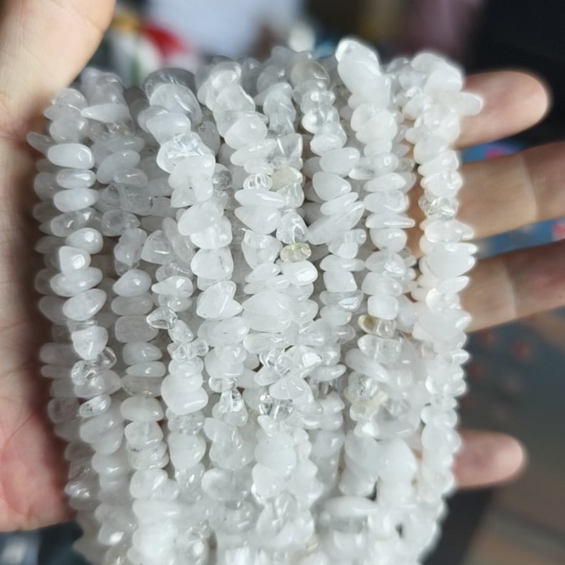 Perle din piatră naturală de 5×8 mm cu găuri, mărgele asimetrice libere, semi-finite lucrate manual