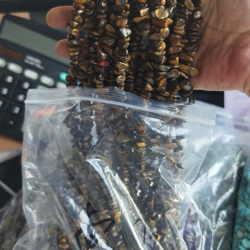 Perle din piatră naturală de 5×8 mm cu găuri, mărgele asimetrice libere, semi-finite lucrate manual