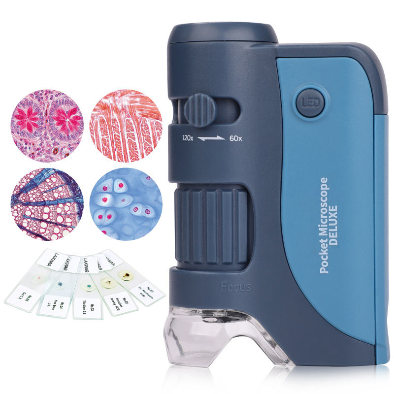 Φορητό μίνι μικροσκόπιο για παιδιά, μικροσκόπιο χειρός για μαθητές, προβολή κυττάρων – εκπαιδευτικό παιχνίδι