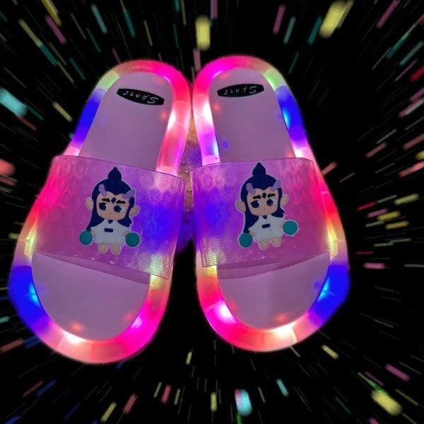 Svetleće dječje japanke s Nezha motivom, unisex, ljeto