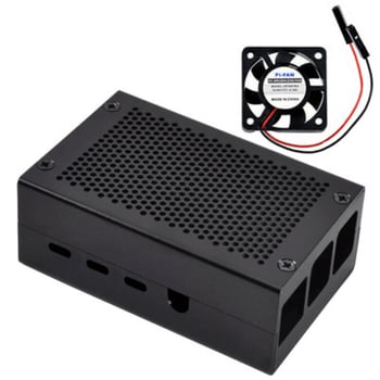 Алуминиев корпус за Raspberry Pi 4 Model B+ със охладителна система