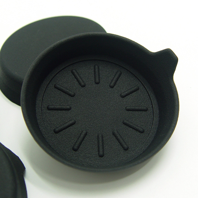 Suport din silicon pentru pahar în mașină, bază circulară, design 3D, cu logo Liin imprimat