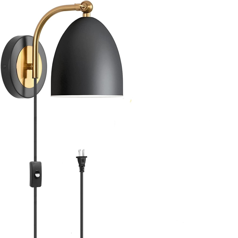 Retro američka industrijska zidna lampa za dnevni boravak, spavaću sobu i radnu sobu, 110V podesivi izvor svjetla, okretno tijelo lampe