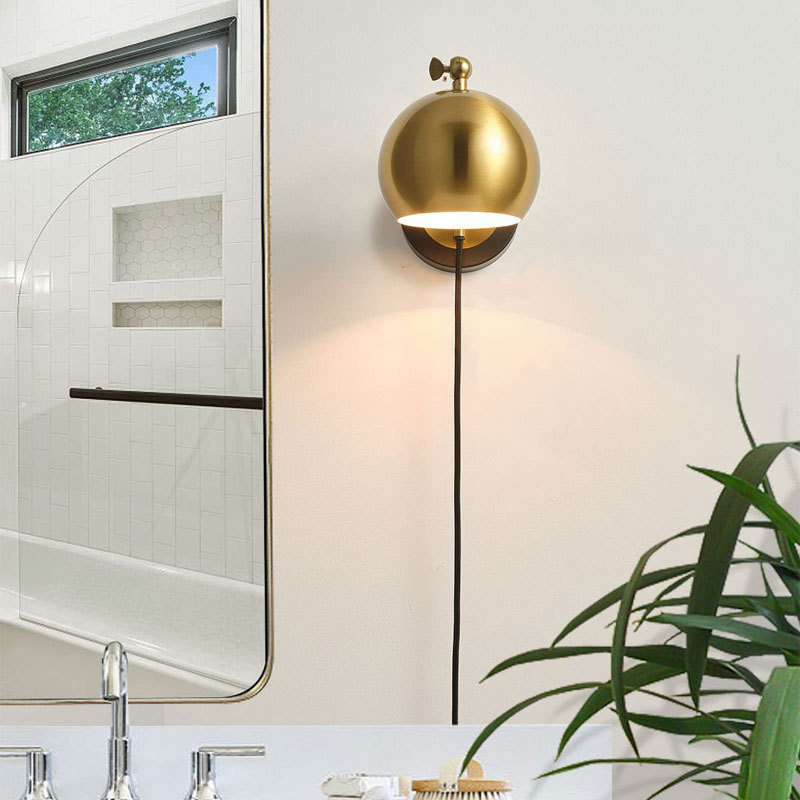 Retro američka industrijska zidna lampa za dnevni boravak, spavaću sobu i radnu sobu, 110V podesivi izvor svjetla, okretno tijelo lampe