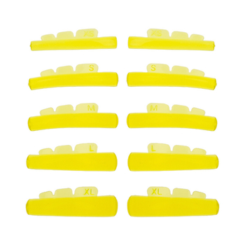Set autoadeziv nou: 5 perechi de tampoane zimțate pentru permul de gene, tampoane din silicon cu keratină și gel