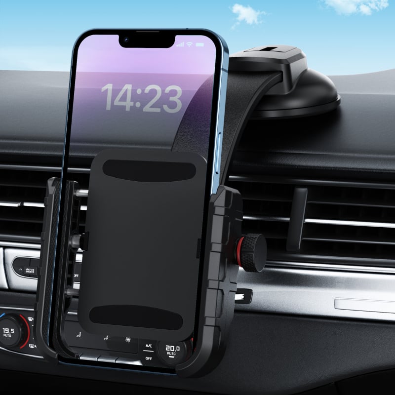 Suport universal pentru telefon auto cu ventuză — montare pe bord pentru GPS și telefon