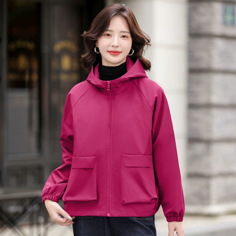 Geacă scurtă pentru femei de talie mică, noul model toamna 2025, stil casual coreean, croială slim, lejeră, mâneci lungi