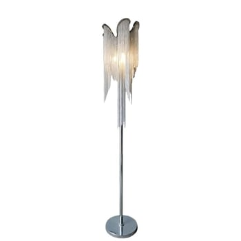Stojeća lampa inspirirana talijanskim dizajnom, luksuzan detalj s resama, za dnevni boravak i spavaću sobu.