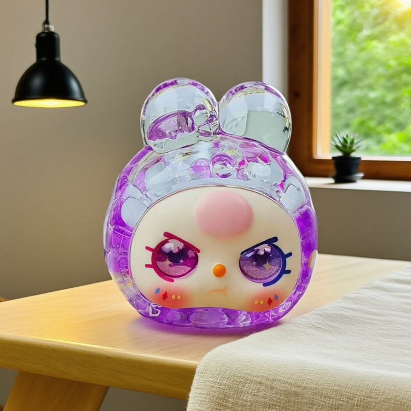 Dream Rabbit Yuanbao Sušeno cvijeće, pijesak umjetnost s uljem, akril, ekstra veliki stolni ukras, kutija iznenađenja