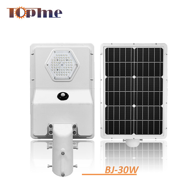 50W соларна LED улична лампа с LED модул, водоустойчива, за стълб 5–6 м, пътно осветление