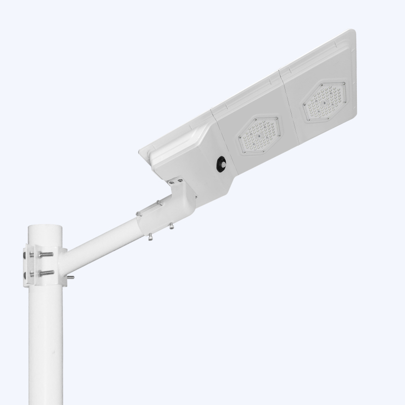 50W соларна LED улична лампа с LED модул, водоустойчива, за стълб 5–6 м, пътно осветление