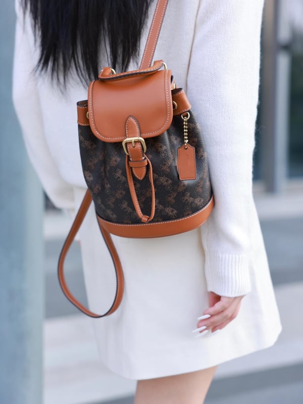 Harper mini ruksak s šniricama, vrhunski dojam, svestran retro stil za žene