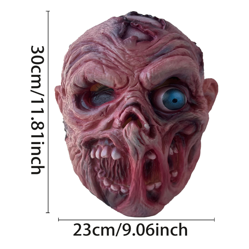 Latex zombimaszk fejfedő Halloweenre, Húsvétra és Karneválra – maszk kellék