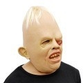 Halloween-maszk sminkhez és jelmezekhez, egy szemű sárga hajú szellemmaszk, latex fejfedő cosplay partira
