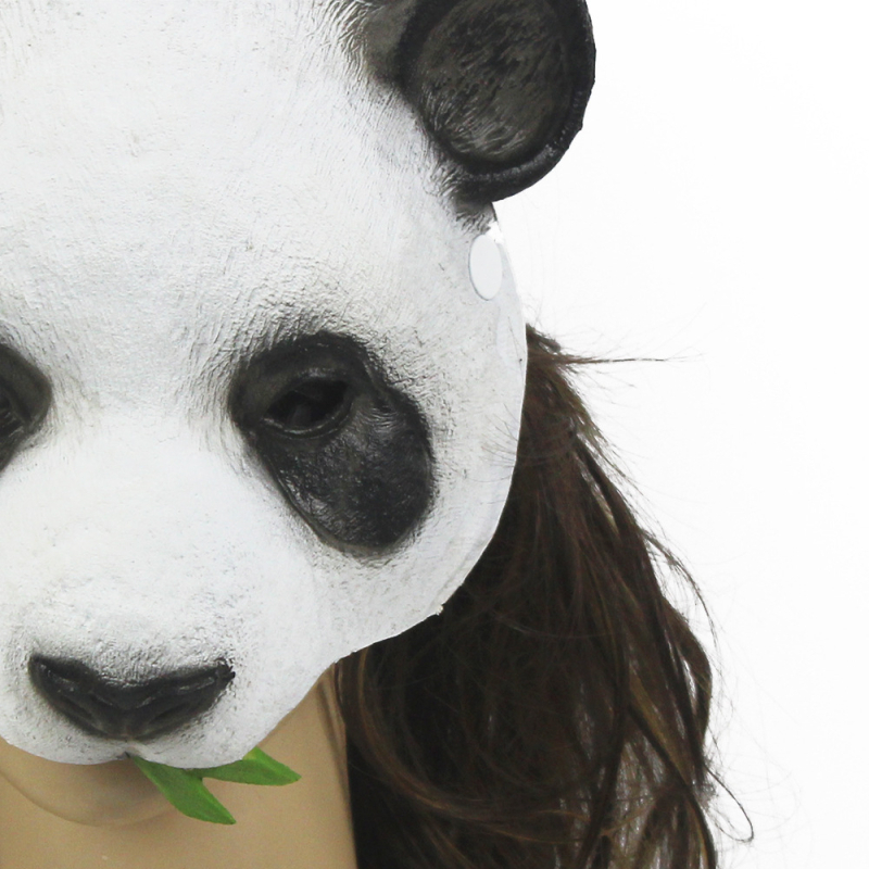 Panda maska za Halloween i cosplay — PU životinjska maska, rekvizit za karneval