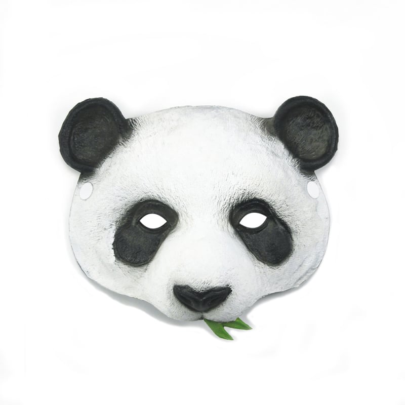 Panda maska za Halloween i cosplay — PU životinjska maska, rekvizit za karneval