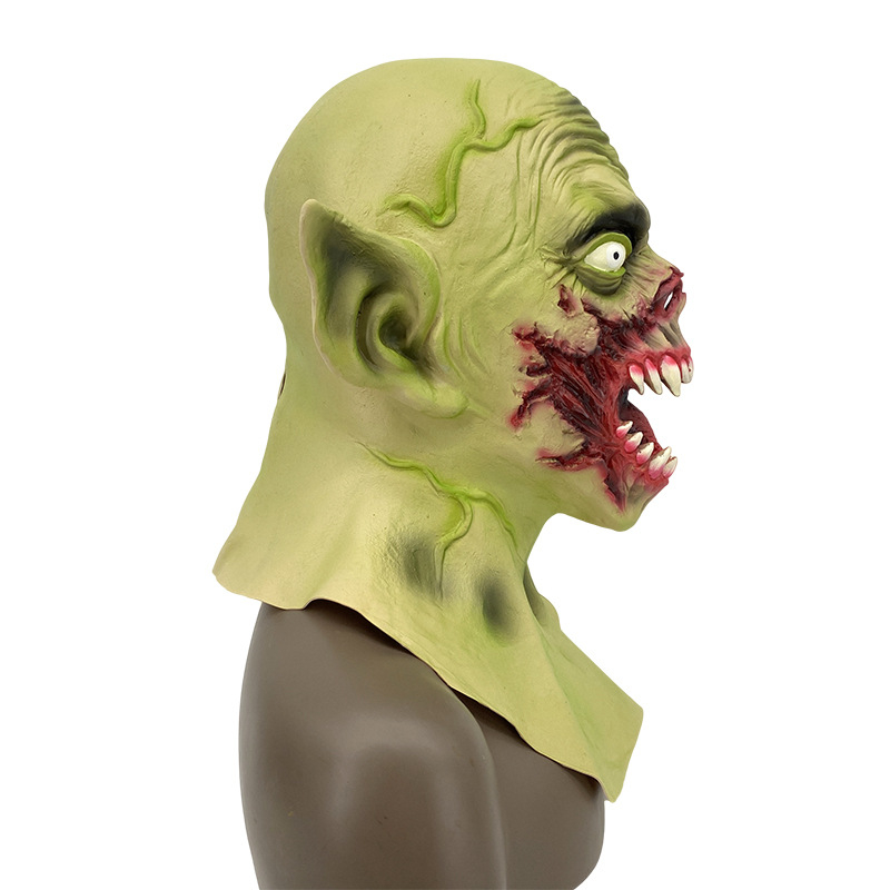 Latex vámpírmaszk – Halloween horror kellék, démon-zombi maszk