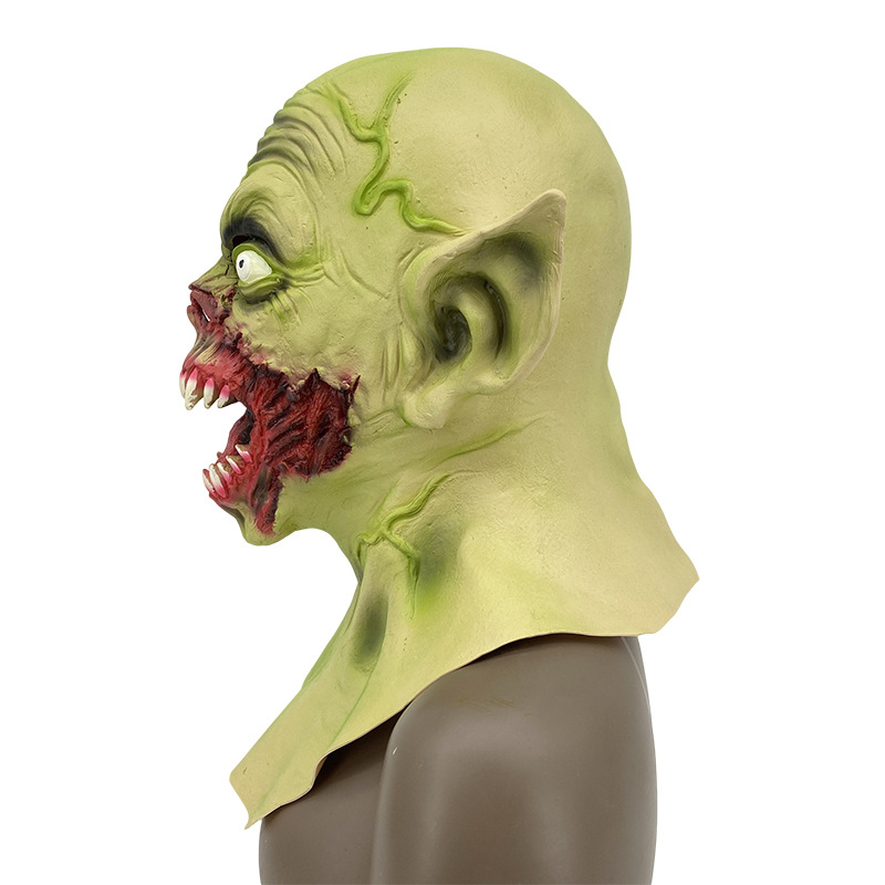 Latex vámpírmaszk – Halloween horror kellék, démon-zombi maszk