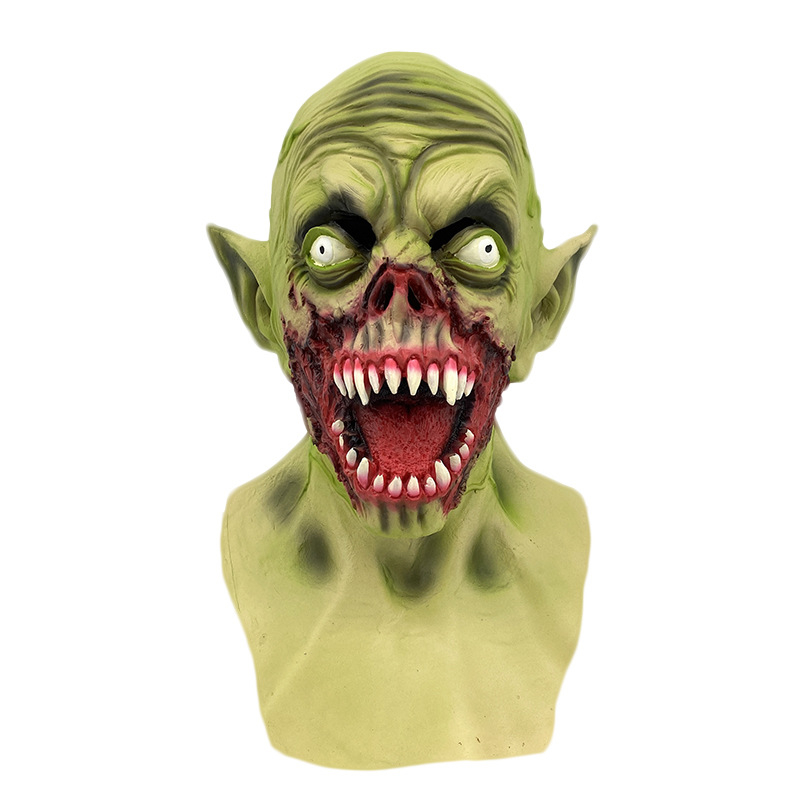 Latex vámpírmaszk – Halloween horror kellék, démon-zombi maszk