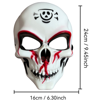 Halloween ijesztő teljes arcú maszk koponyával – DIY sminkrekvizit