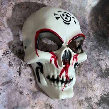 Halloween ijesztő teljes arcú maszk koponyával – DIY sminkrekvizit
