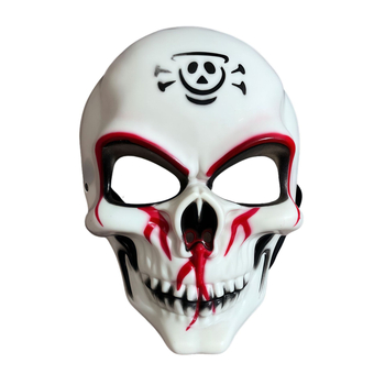 Halloween ijesztő teljes arcú maszk koponyával – DIY sminkrekvizit