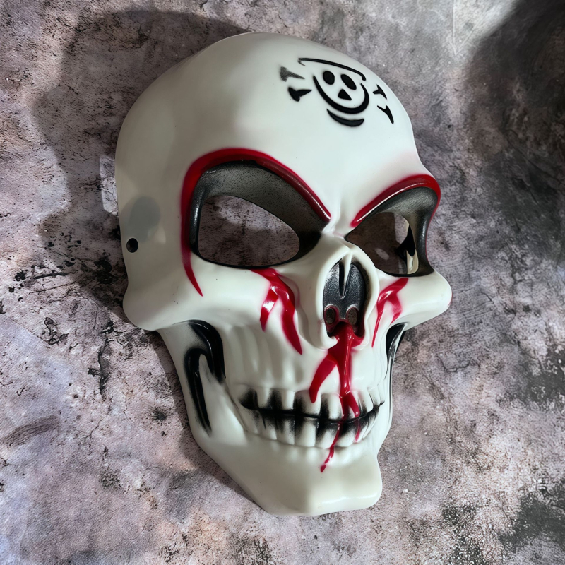 Halloween ijesztő teljes arcú maszk koponyával – DIY sminkrekvizit