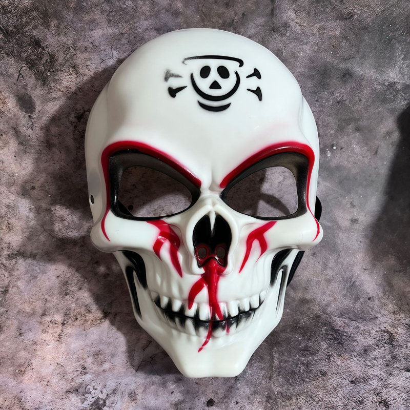Halloween ijesztő teljes arcú maszk koponyával – DIY sminkrekvizit